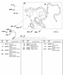 Gear Cover Ignition Trigger Diagram and Parts List for 587447-0205-E2  Briggs and Stratton Engine